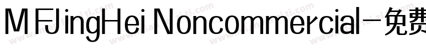 MFJingHei Noncommercial字体转换